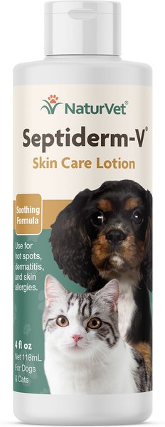 NaturVet Septiderm-V Lotion for Dogs & Cats, 4-oz bottle slide 1 of 8