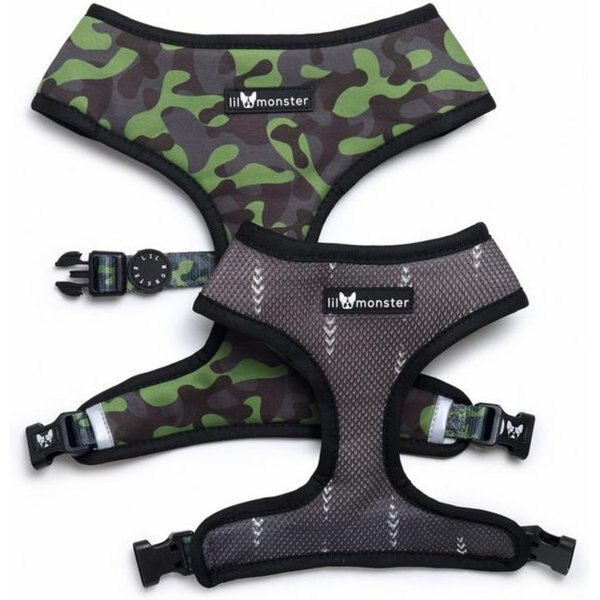 HUGO & HUDSON Easy V Dog Harness, Green, Size 2