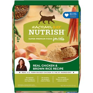 Rachael Ray Nutrish Natural Chicken & Brown Rice Recipe Dry Cat Food, 14-lb bag