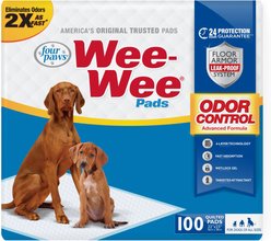 Wee-Wee Odor Control Dog Pee Pads, 22 x 23-in, 100 count, Unscented