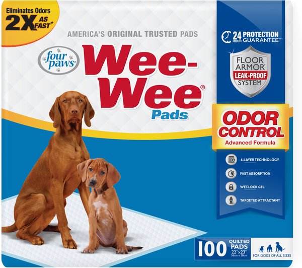 Wee-Wee Odor Control Dog Pee Pads, 22 x 23-in, 100 count, Unscented slide 1 of 12