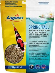 Laguna Spring & Fall Wheat Germ & Spirulina Floating Fish Food, 17-oz