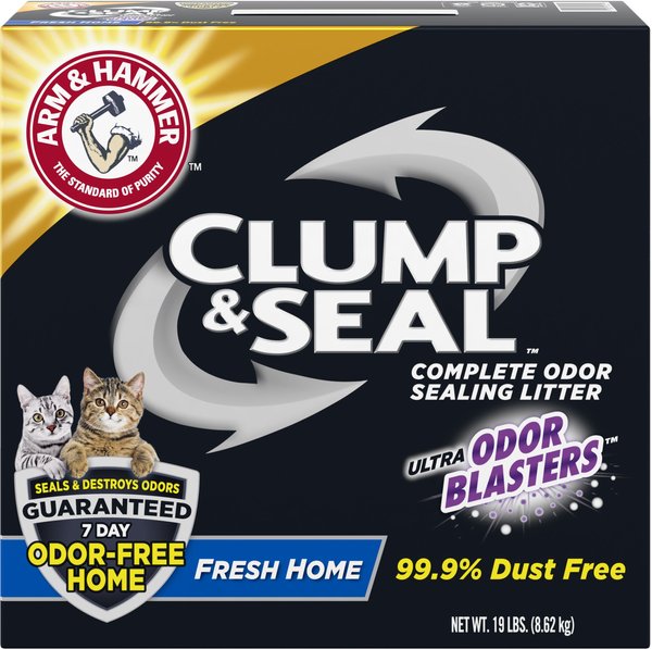 Arm & Hammer Litter Clump & Seal Complete Odor Sealing Clumping Cat Litter, Fresh Home with Ultra Odor Blasters with 10 Days of Odor Control slide 1 of 11