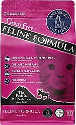 Annamaet Grain-Free Chicken & Fish Formula Dry Cat Food, 12-lb bag