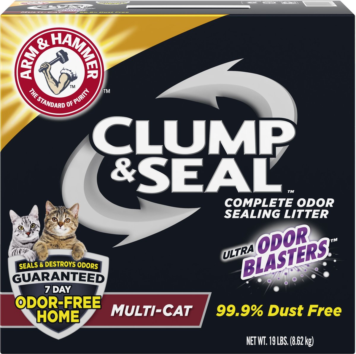 Arm & Hammer Clump & Seal Multi-Cat Clay Cat Litter