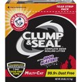 Arm & Hammer Litter Clump & Seal Multi-Cat Scented Clumping Clay Cat Litter, 28-lb box