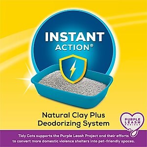 Tidy Cats Instant Action Scented Clumping Clay Cat Litter, 35-lb pail