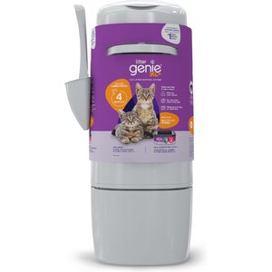 LITTER CHAMP Premium Odor-Free Cat Litter Waste Disposal System, Grey 