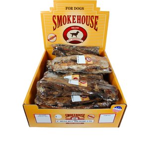 Smokehouse USA 8" Mega Meaty Rib Bone Dog Treats, 20 count