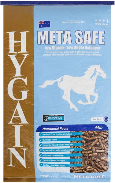 Hygain Meta Safe Pellets Horse Feed, 44-lb bag slide 1 of 2