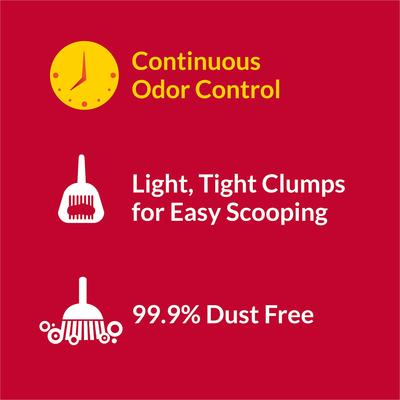 Show full view: Tidy Cats Lightweight 24/7 Performance Odor Control Scented Clumping Clay Cat Litter, 17-lb pail slide 7 of 13