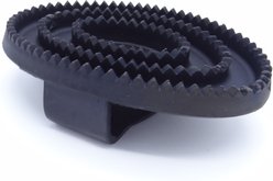 QiK Soft Rubber Curry Comb Horse Cross Ties, Black slide 2 of 2