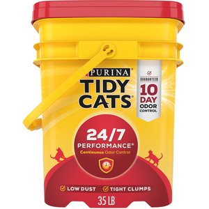 Tidy Cats 24/7 Performance Scented Clumping Clay Cat Litter, 35-lb pail