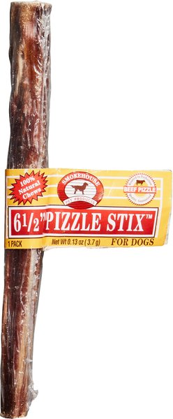 Smokehouse USA 6.5" Steer Pizzle Dog Treats, 6.5-in chew, 1 count slide 1 of 3
