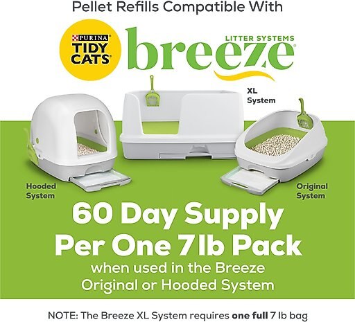 Tidy Cats Breeze Cat Litter Pellets Refill, 7-lb bag