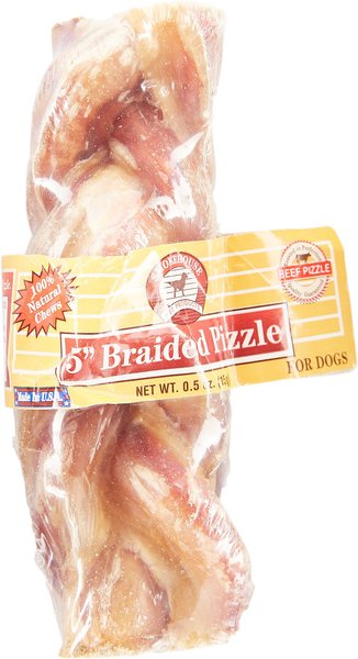 Smokehouse USA 5" Braided Pizzle Sticks Dog Treats, 5-in chew, 1 count slide 1 of 4
