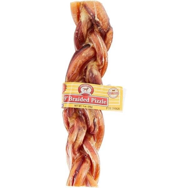 Smokehouse USA 7" Braided Pizzle Sticks Dog Treats