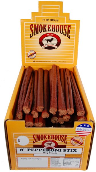 Smokehouse USA 8" Pepperoni Stix Dog Treats, 16-oz slide 1 of 5