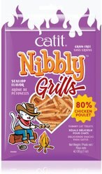 Catit Nibbly Grills Chicken & Scallop Cat Treat, 1.06-oz bag