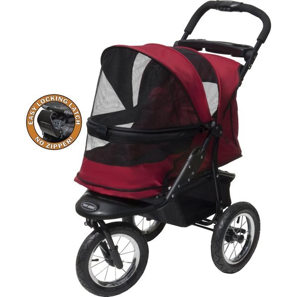 PET GEAR AT3 No-Zip Pet Stroller, Summit Grey - Chewy.com