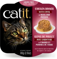Catit Dinner Chicken with Duck & Potato Cat Wet Food, 2.8-oz can