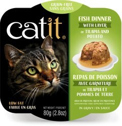 Catit Dinner Ocean Fish with Tilapia & Potato Cat Wet Food, 2.8-oz can