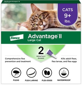 ADVANTAGE II Flea Spot Treatment for Cats over 9 lbs 1 Dose 1