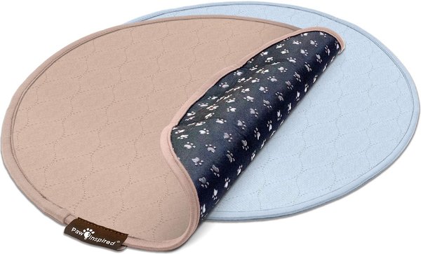 Paw Inspired Round Whelping Washable Dog Pee Pads, 2 count