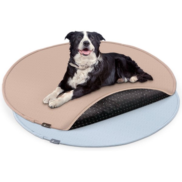 PAW INSPIRED Round Whelping Washable Dog Pee Pads, 2 count, 48in