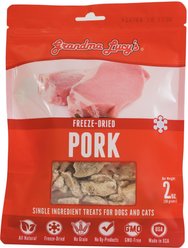 Grandma Lucy's Pork Grain-Free Freeze-Dried Dog & Cat Treats, 2-oz bag