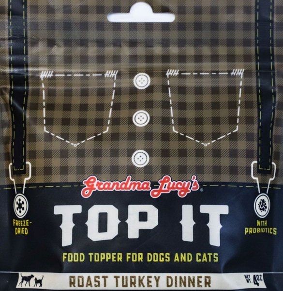 Grandma Lucy's Top It Turkey Dinner Grain-Free Dry Dog & Cat Food Topping, 4-oz bag slide 1 of 8