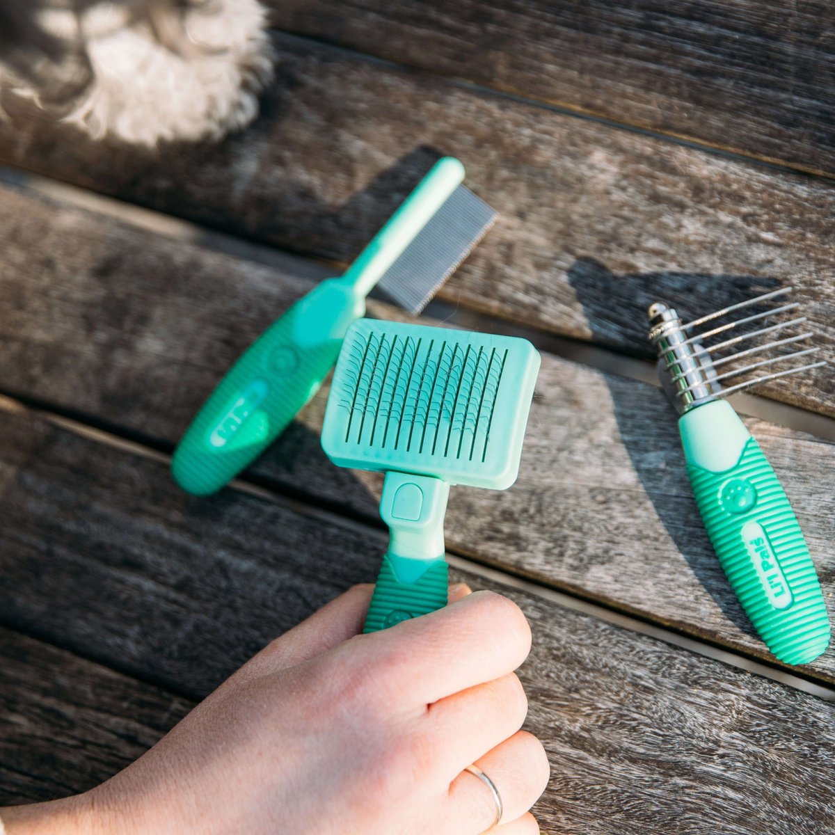 LI'L PALS SelfCleaning Dog Slicker Brush