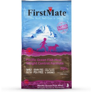 Firstmate Limited Ingredient Diet Grain-Free Pacific Ocean Fish Meal Weight Control Formula Dry Dog Food, 25-lb bag
