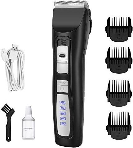 Casfuy 2-Speed Cordless Quiet Dog & Cat Hair Grooming Clippers Kit, Black slide 1 of 6