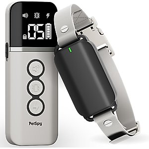 PetSpy N20 1600-ft Easy & Effective Adjustable Waterproof Remote Dog Training Collar, White