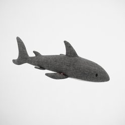 Louie Living Urban Toy Sammie The Shark Squeaky Plush Dog Toy
