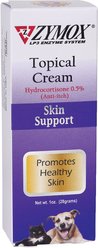 Zymox Topical Cream with Hydrocortisone 0.5% for Dogs & Cats, 1-oz bottle