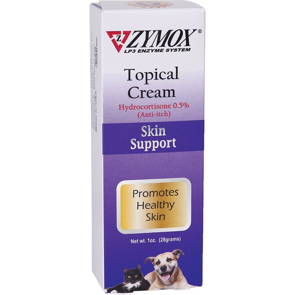 ZYMOX Topical Cream with Hydrocortisone 0.5% for Dogs & Cats, 1-fl oz ...