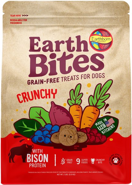 Earthborn Holistic Bison Flavored Crunchy Dog Treats