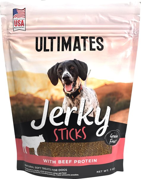 Ultimates Beef Flavored Dog Jerky, 7-oz bag slide 1 of 1