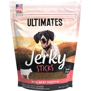 Ultimates Beef Flavored Dog Jerky, 7-oz bag