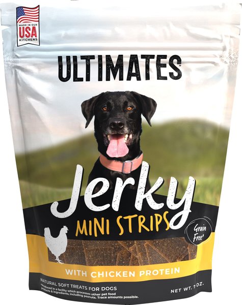 Ultimates Mini Strips Chicken Flavored Dog Jerky, 7-oz bag slide 1 of 1