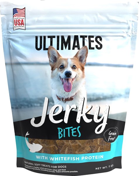 Ultimates Whitefish Flavored Dog Jerky, 7-oz bag