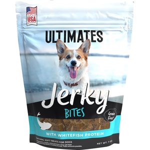 Ultimates Whitefish Flavored Dog Jerky, 7-oz bag