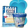 Pooch Cake Basic Starter Plus Birthday Cake Mix with Cake Mold Kit & Pooch Creamery Vanilla Ice Cream Dog Birthday Cake, 10-oz box