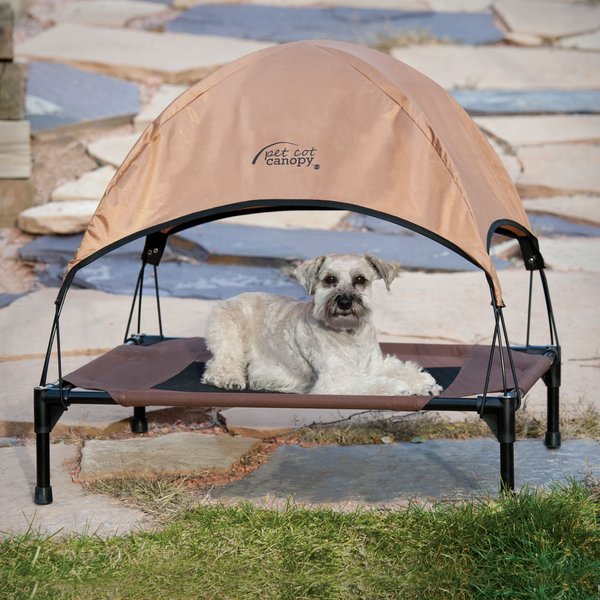K&H Pet Products Cot Canopy for Elevated Dog Bed, Tan, Medium slide 1 of 10