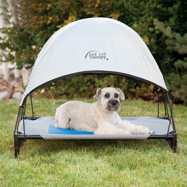 K&H Pet Products Cot Canopy for Elevated Dog Bed, Gray, Medium slide 1 of 9