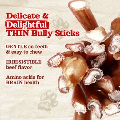 Natural Farm Odor-Free Thin Bully Sticks Dog Treats, 6-in, 25 count slide 2 of 5