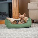 K&H Pet Products Round Comfy Sleeper Bolster Cat & Dog Bed, Tan/Brown