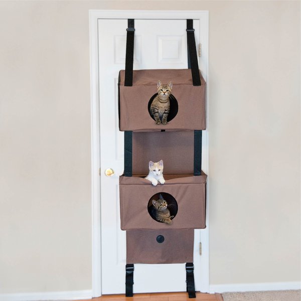 K&H Pet Products Hangin' Feline Funhouse Cat Condo Door Mounted Cat Tree House for Indoor Cats slide 1 of 10
